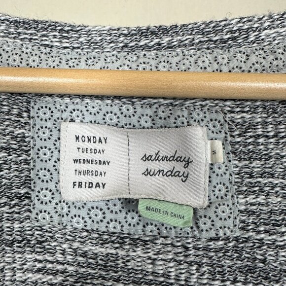 Anthropologie Women's Medium Dress Long Sleeve Cozy Mini Gray - Picture 4 of 5